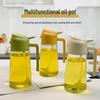 Automatic Dual-Use Glass Oil Dispenser: Large Capacity, Spray & Pour, Open/Close Design