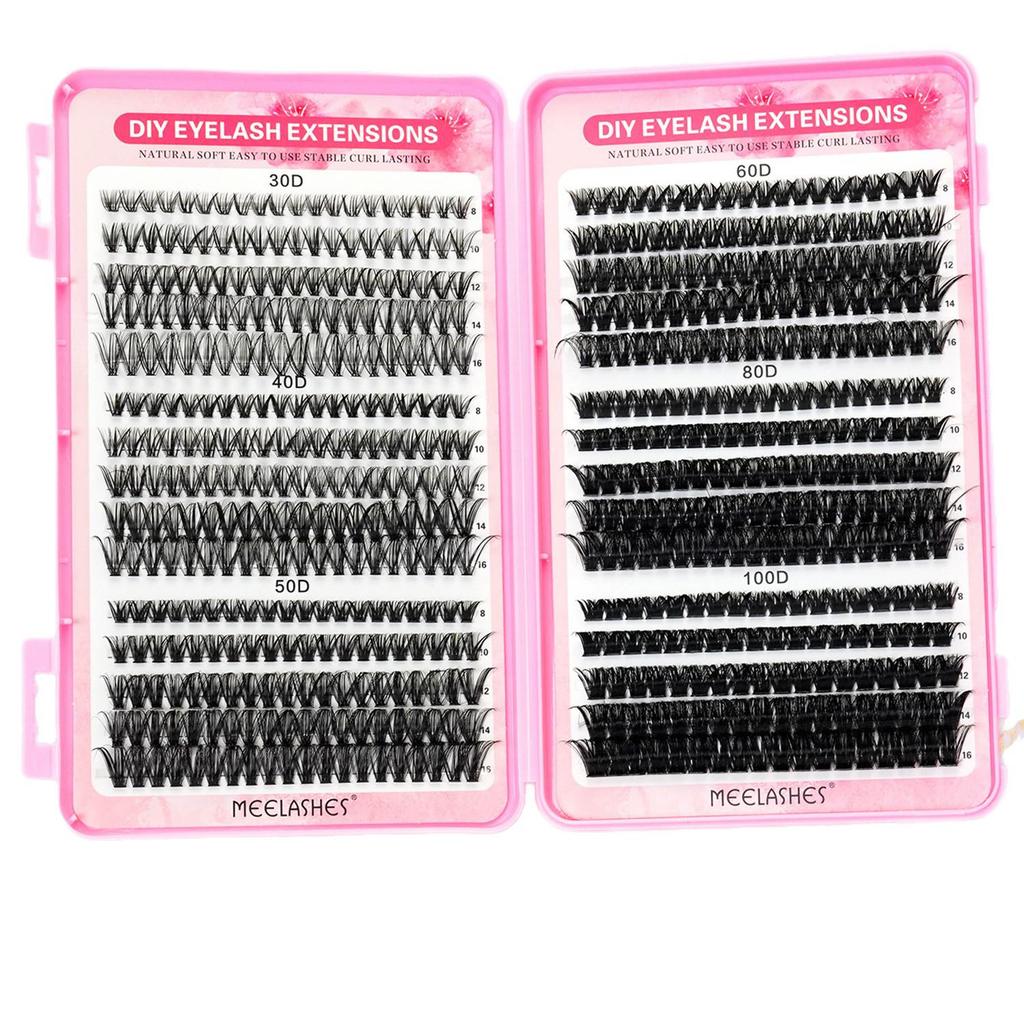 New Style Cross-border European & American Eyelash Book: Large Capacity, Natural Hot Melt Cluster Lashes, Various Specs, False Eyelashes