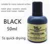 2PCS 50ml Specail Printing Ink For Stamp Quick-drying Indelible To Print On Metal Glass Ceramics Plastic Wood Rubber Surface
