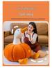 Large Pumpkin Goose Plush Pillow - Cute and Funny White Goose Duck Toy