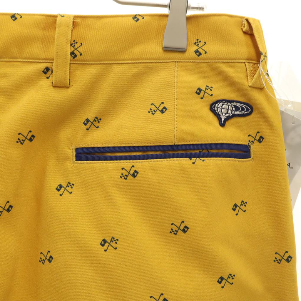 Ungetragen BEAMS GOLF Overall-Griff Season Crest Hose 46 senf Herren Gebraucht