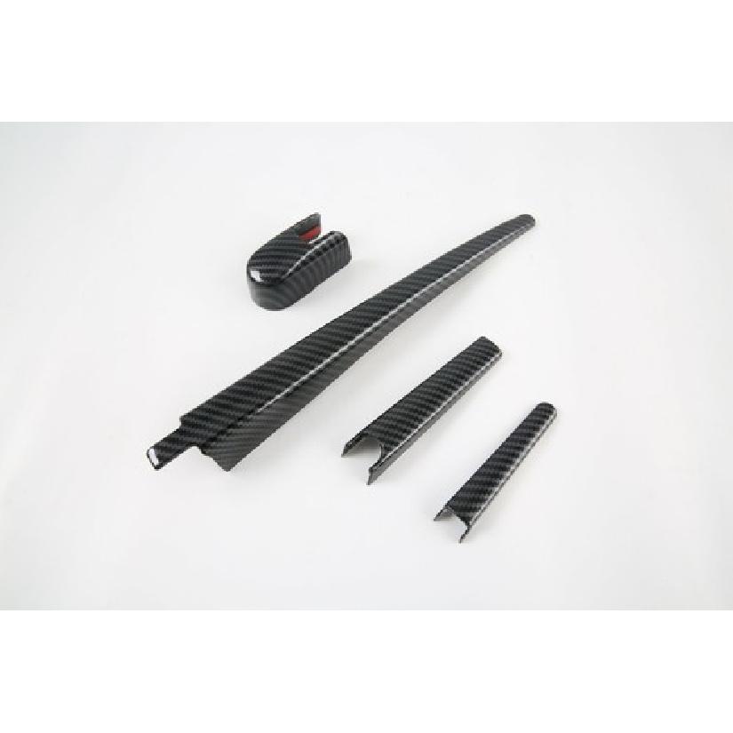 Rain Wiper Rear Window Cover Trim For - Subaru Outback Carbon Fiber 4pcs