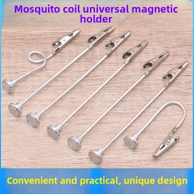 New Magnetic Suction Universal Clip, Camping Mosquito Coil Bracket, Art Coloring Clip, Outdoor Incense Mosquito Repellent