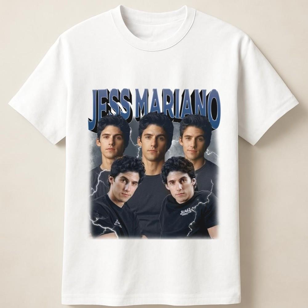 Jess Mariano Character Collage Vintage Style Graphic Unisex T Shirt Unisex T-Shirt M