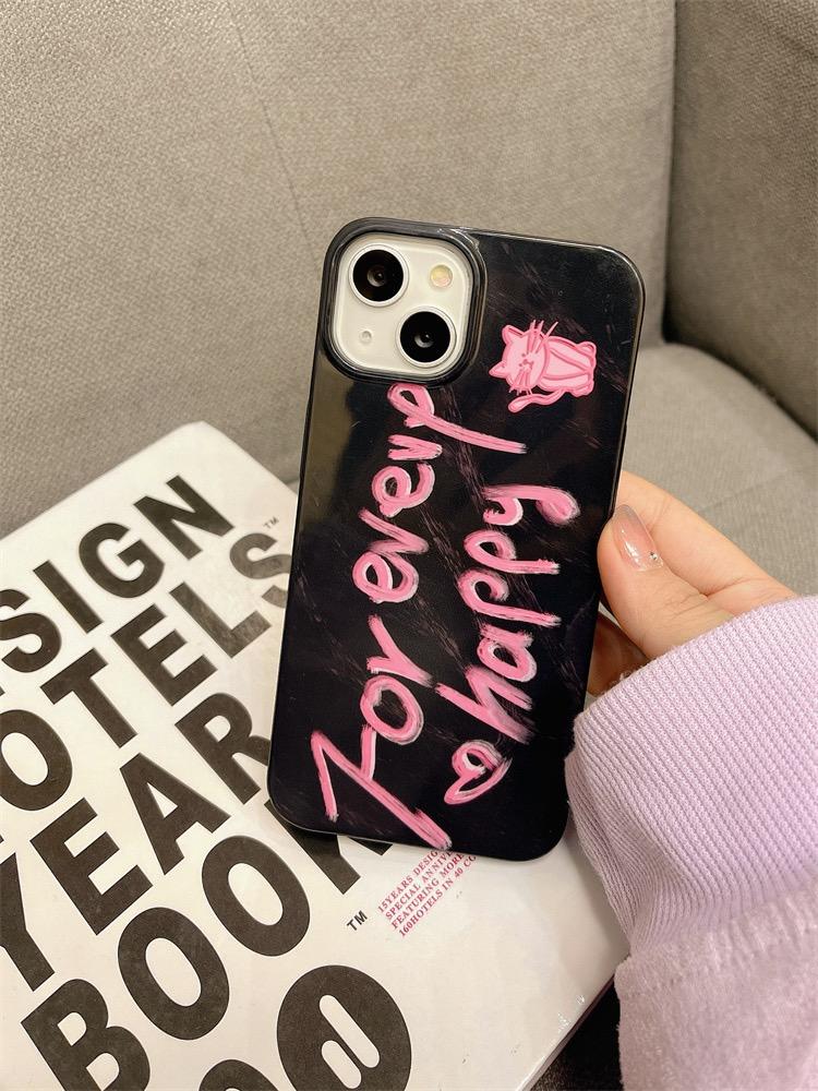 Simple and atmospheric English letters Phone Case For iPhone 14 13 12 11 Pro Max XR XS X 7 8 Plus Luxury Soft Back Cover Case