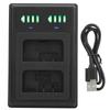 Charging Seat Double Fast Charge Hub Micro TypeC LCD Display for ENEL25 Camera Battery