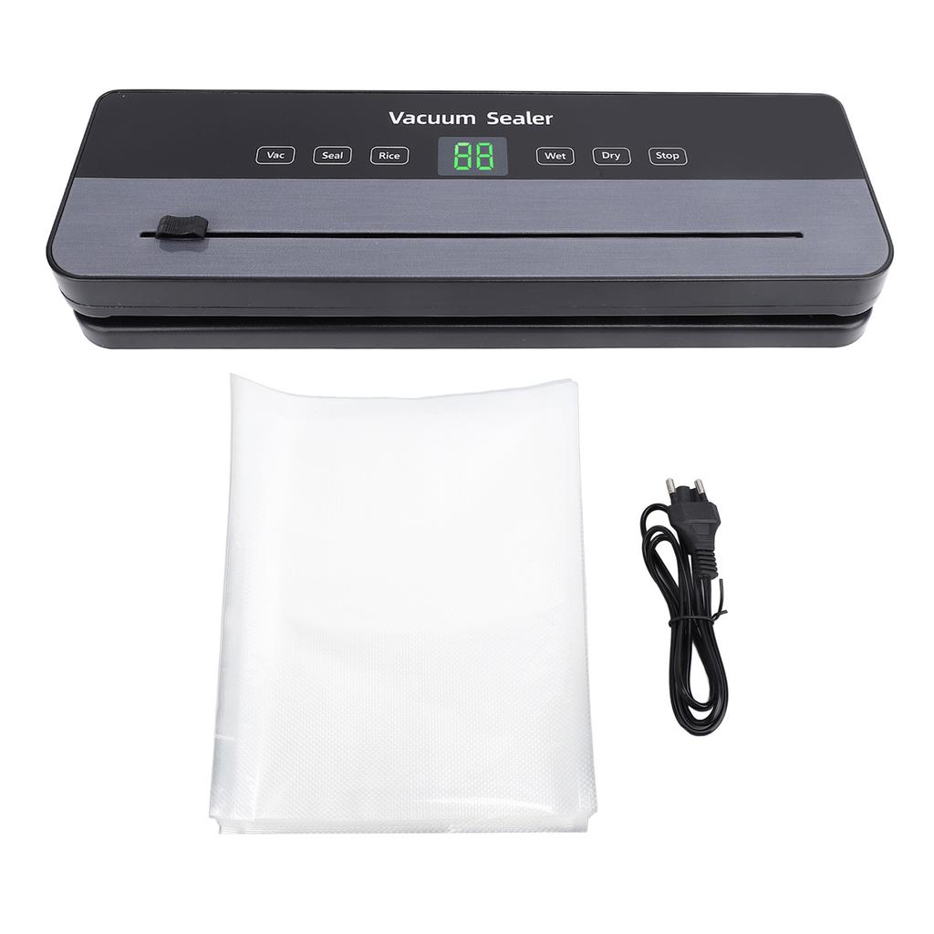 Automatic Vacuum Sealer 6 Modes Compact Sealing Preservation Machine with 30Pcs Bags for Dry and Wet Food Storage EU