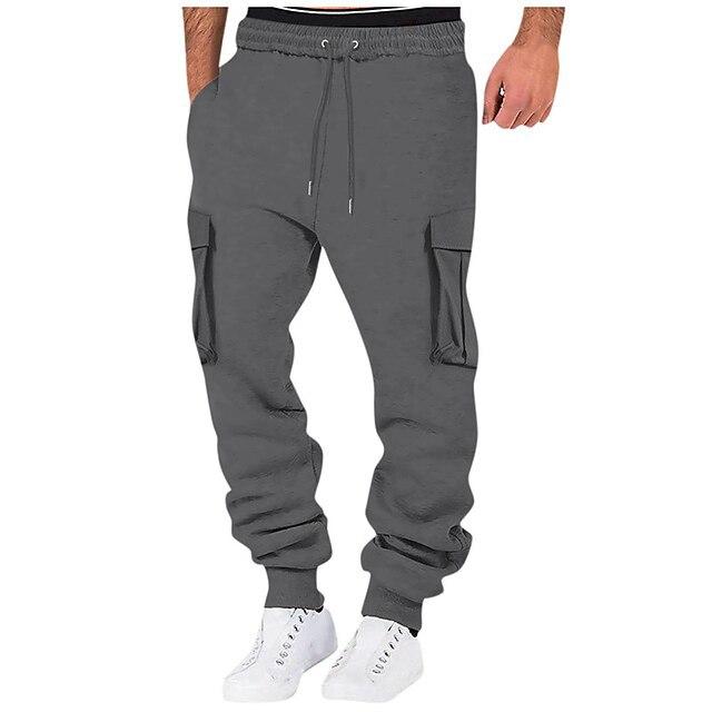 Summer new multi-pocket tooling casual pants men's trend sports long pants