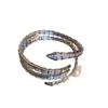 Temperament Bracelet Light Luxury Exquisite Light Luxury High-end Girl Bracelet Zircon Snake Bone Women