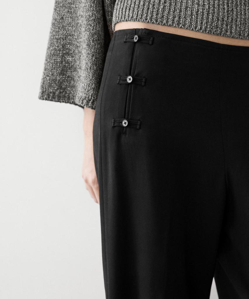 Masimodutti Button Detail Capri Pants