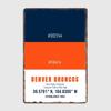 American Football Club Denver Football Color Poster Wall Art Metal Painting Garden Tin Sign Home Decor Room Decoration
