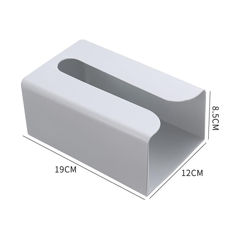 Traceless Tape Paper Box Wall Hanging Paper Towel Holder Creative Simple Plastic Multi-Functional Toilet Tissue Box