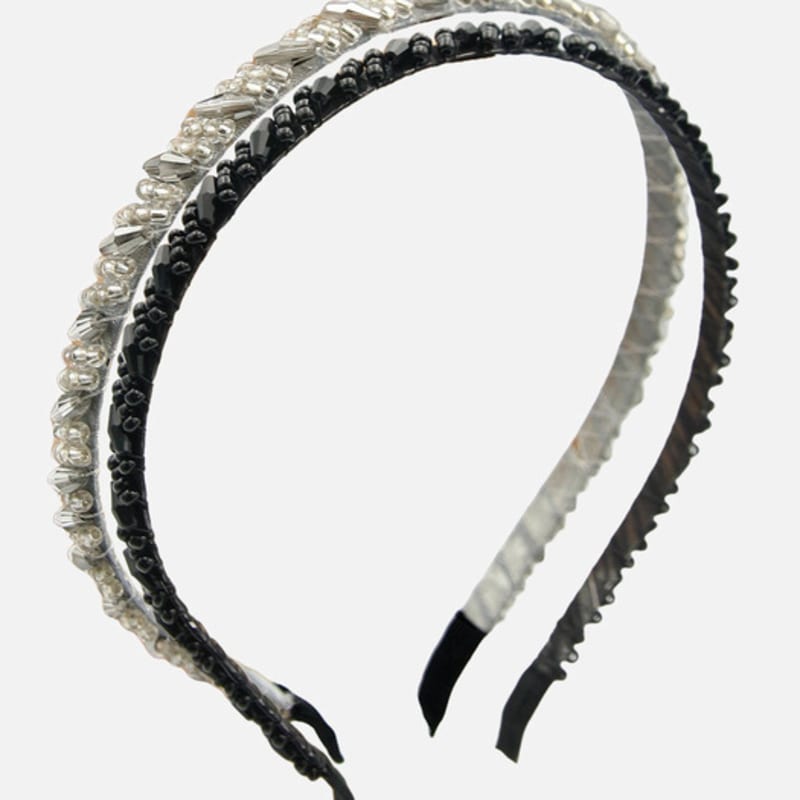 

J.Lauren Диагональная кубическая повязка для волос H01455 Silver