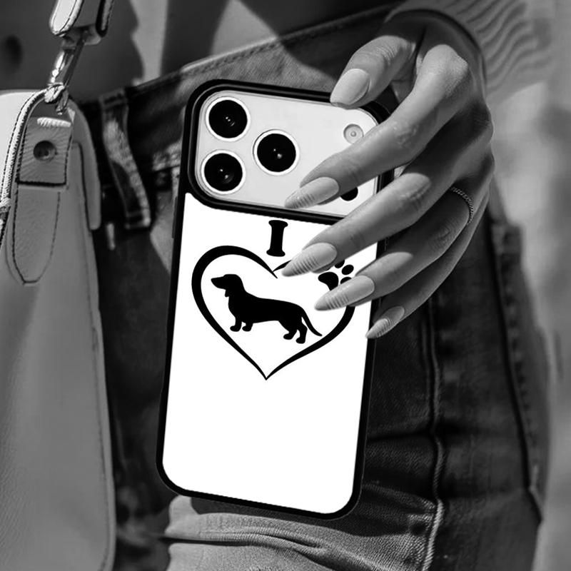Dackel Würstchen Kunst Handyhülle Für iPhone 17 Air 14 15 13 12 Max Hülle Für Apple 14 15 16 16e 11 Pro Max Plus Coque