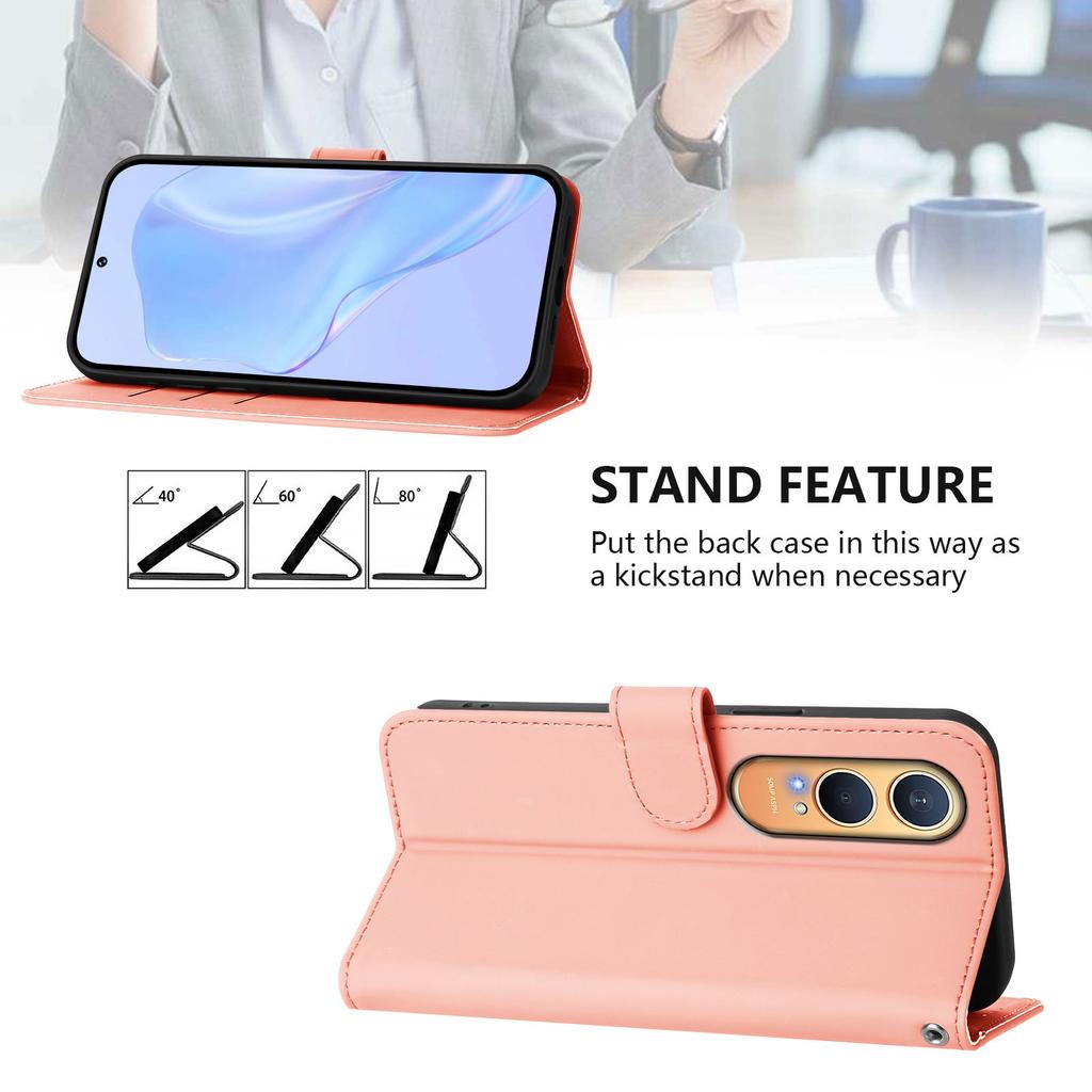 Magnetic Leather Wallet Flip Case with Strap for OnePlus Nord CE 2 3 4 Lite N10 N20 N30 SE N200 5G Solid Color Cover