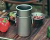 KEITH Pure Titanium Cookware 900ml Ultralight Durable Multifunctional Rice Suitable for Direct Flame and Outdoor Camping with Storage Bag Tableware,