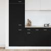 Hanging Cabinet with Shelf Black Oak Effect 30 x 46 x 81.5 cm