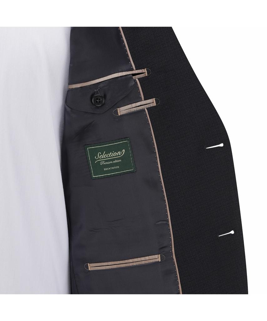 BRENTWOOD [Selection] Wool/Silk Classic Suit Jacket - Dark Navy Brfba26512Nyd