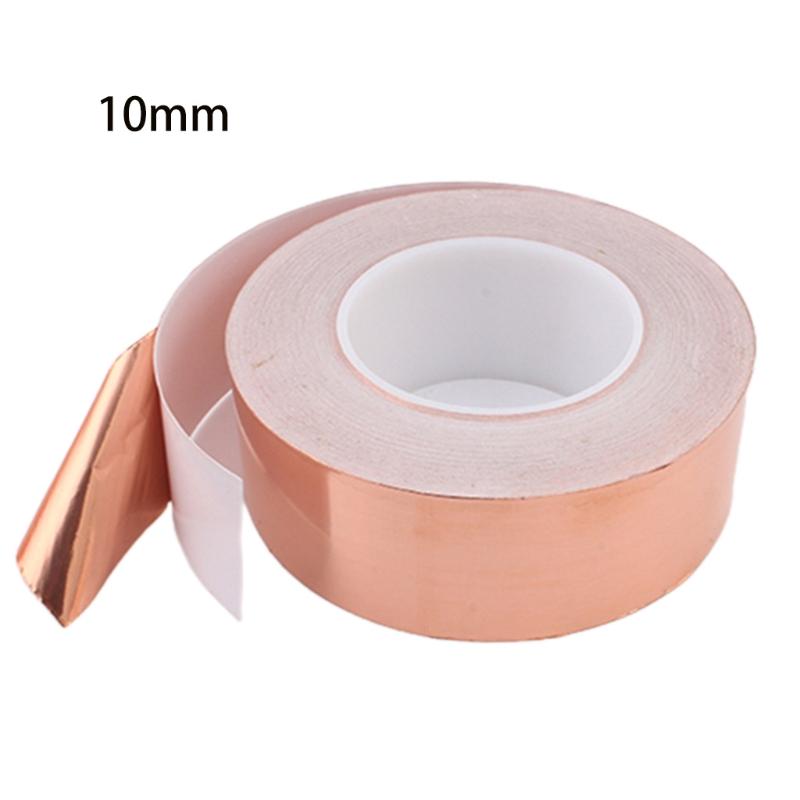 20m Copper Foil Tape Single Sided Conductive Adhesive for Crafts Repair Paper Circuits EMI Shielding Grounding Guitars
