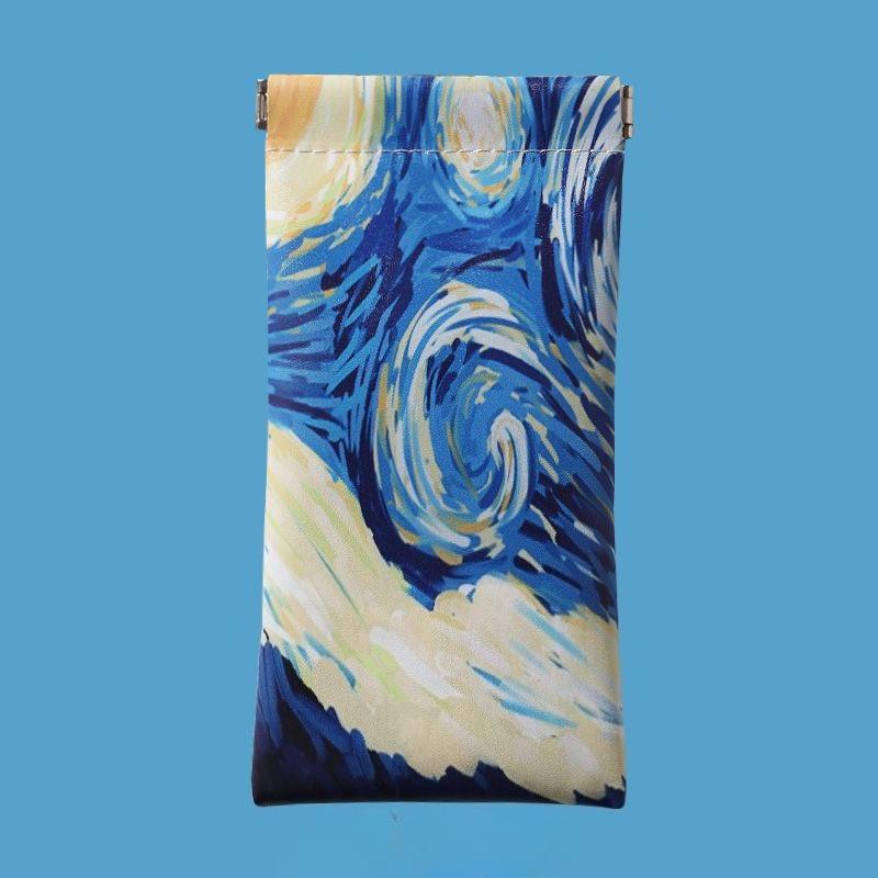 Fashion Pu Leather Sunglasses Bags Portable Soft Coins Lipsticks Storage Case Pouch High-Grade Waterproof Eyewear Mini Bag