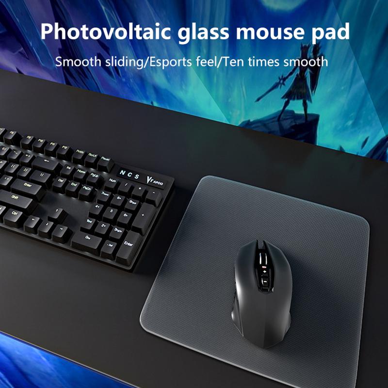 Transparent Glass Gaming Optical Mouse Pad E-Sport Fps Gamer Accessories Professional Mouse Mat Mousepad For Laptop Pc Computer