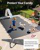 Pool Safety Cover, 13x23 ft In-ground Pool Cover, Charcoal PVC Pool Covers, Rectangular Safety Pool Cover Winter Pool Cover Solid Safety Pool Cover