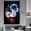 VIKAMA Cosmic Exploration Tapestry Planet Astronaut Living Room Sofa Wall Childrens Room Science Fiction Theme Room Decor