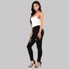Women Sexy High Waist Fashion Wide Casual Leg Summer Beach Pocket Pants