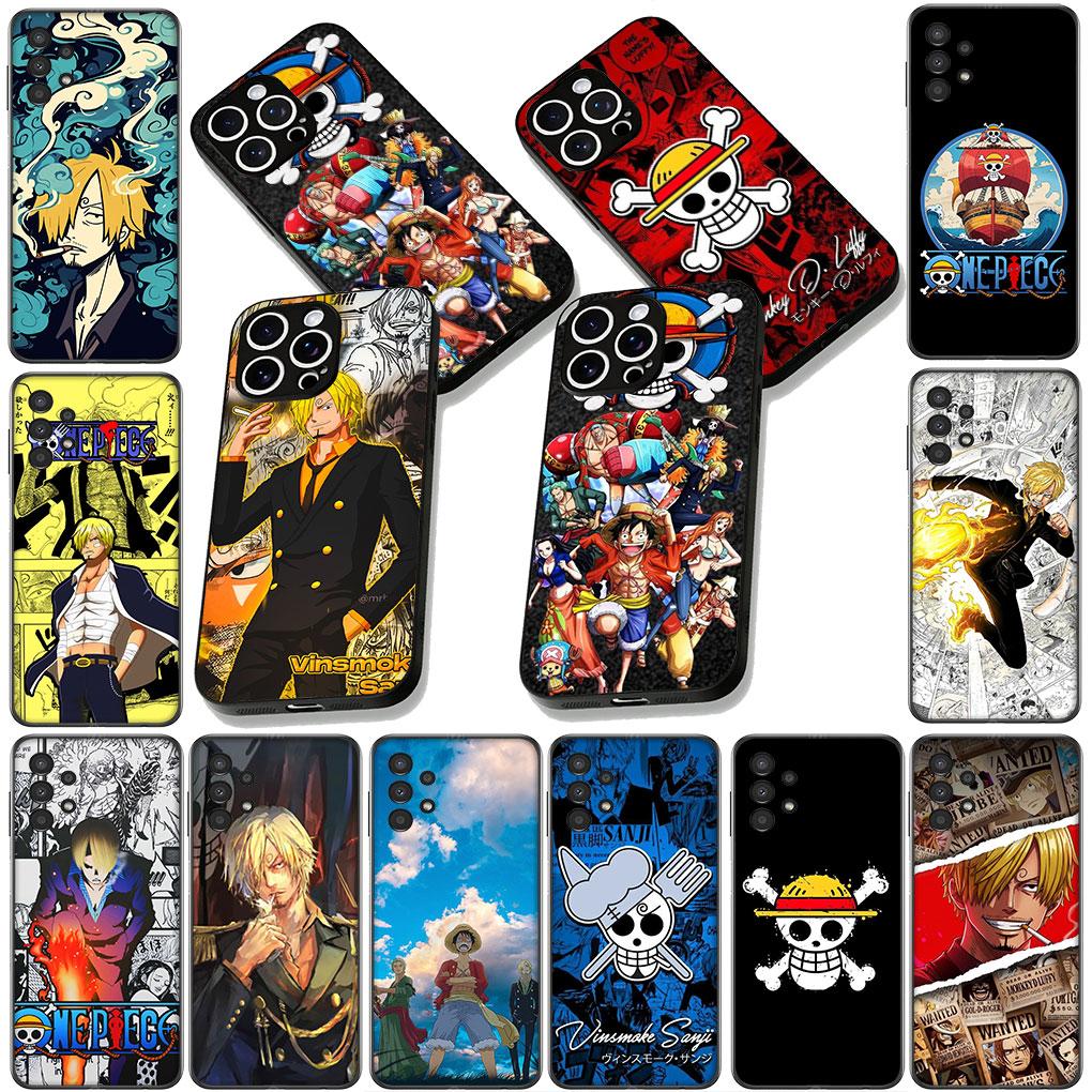Soft Phone Cover for Samsung Galaxy A05 A06 A14 A50 A51 A52 A12 A13 A17 A70 A07 A25 A26 A56 A23 M53 Case Sanji One Luffy Pieces