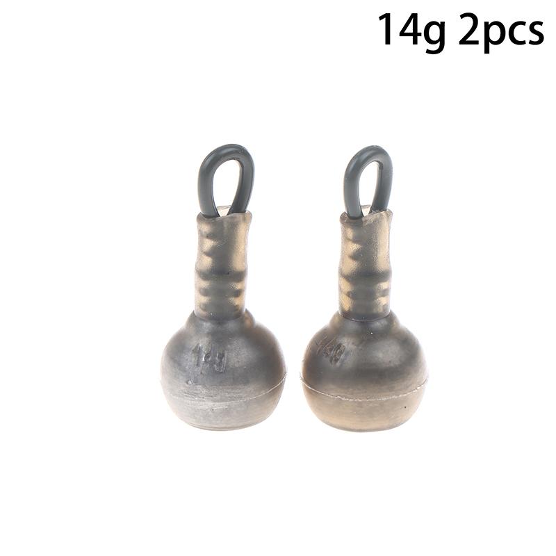 

2Pcs Carp-Specific Fishing Weights Drop Shot Sinker Retaining Clips That Ensures Secure Locking Of The Main Line 14G/28G/52G