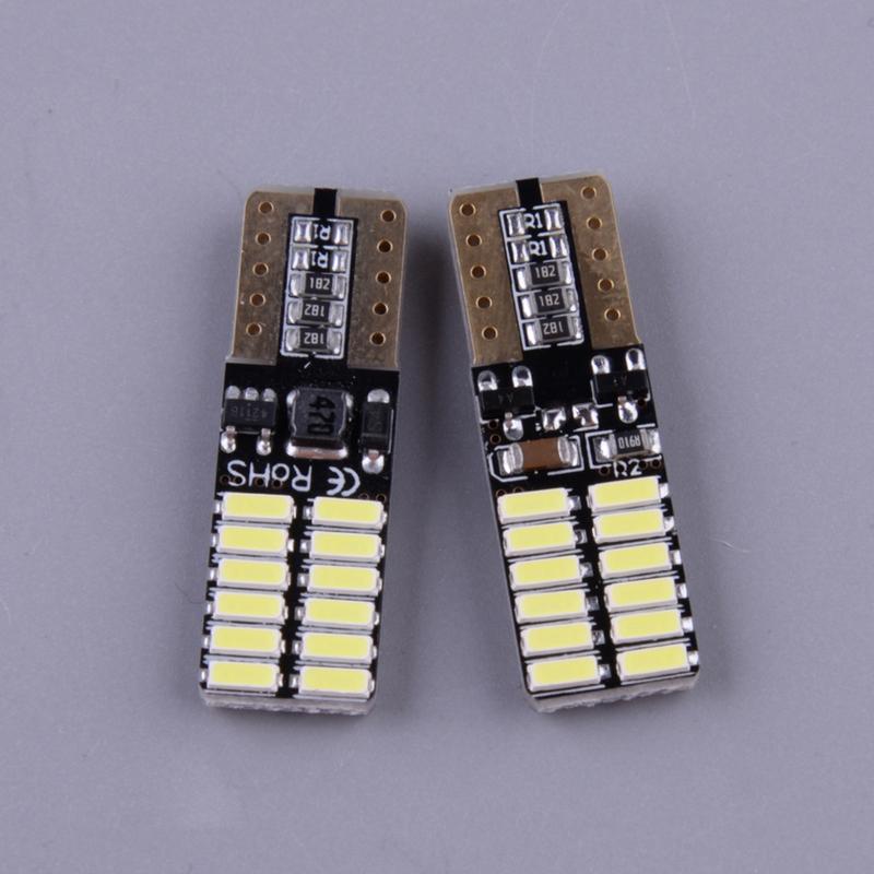 12V 2 шт. T10 6000K Белые светодиодные лампы габаритных огней C-Light Подходят для Subaru WRX 2021 2020 2019 2018 2017 2016 2015