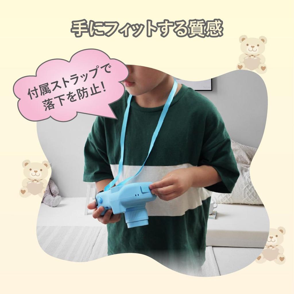 Saiel Camera Digital Print Camera for Toy Prints and Videos On Thermal Includes USB Christmas Entrance Independent Study Blue Kids' [On-the-Spot