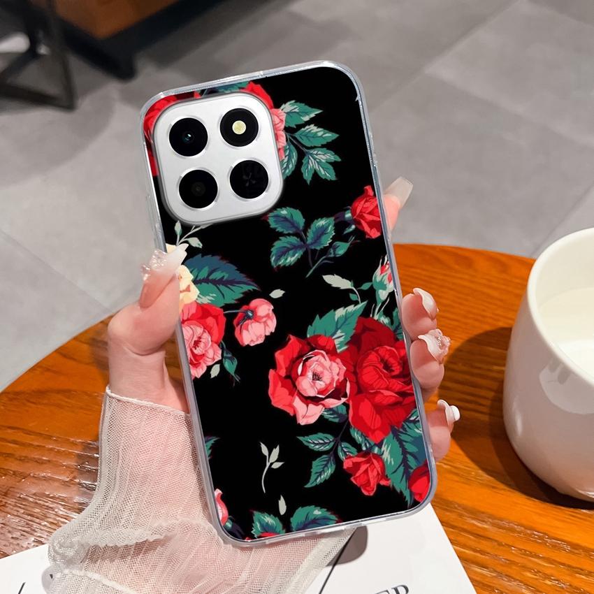 

Подходит для Huawei Honor X8a X7a X8c X6c 400 Pro Чехол с милыми узорами панды Прозрачный Ультратонкий Силиконовый Нескользящий Чехол для телефонов Huawei Сумки Honor 400 Pro 5G