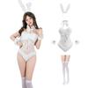 [CR ROLECOS] Bunny Girl Cosplay Plus Size Bunny Suit Bunny Cosplay Costume Faux Lamb White for Events, Photos, Photoshoots, Adult Costume Bunnygirl Co