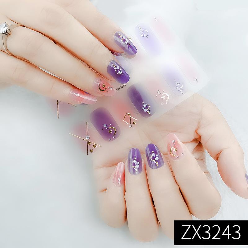 Three-dimensional Waterproof and Non-baking Gel Nail Varnish Film All Simple Style High-grade Nail Art Film Paper Nail Sticker