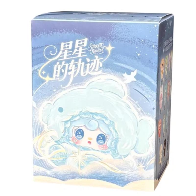 Genuine Yooki Starlit Traces Vinyl Plush Blind Box Cute Plush Toy 12 Constellation Doll Keychain Surprise Girls Gift Mystery Box
