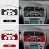 For Seat Altea 2004 2005 2006 2007 2008 Real Soft Carbon Fiber Sticker LHD Car Central Air Outlet Panel Interior Accessories