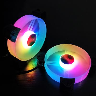 12cm Desktop PC Computer for Case Cooling Fan LED Lights Color Changing RGB Chassis Fan Controller Remote Control