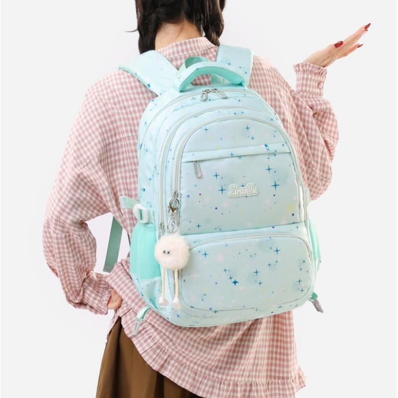 Leicht Atmungsaktiv Pupille Schulrucksack Niedlich Süß Mittelschulmädchen Rucksack Modisch Bunt Große Kapazität Schultasche für Klasse 3-6