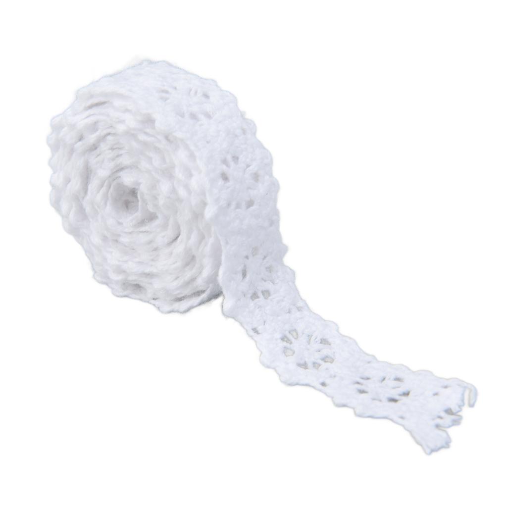 Lace Ribbon 20 Yards 1.5cm Width Retro   Touch Comfort Feel Good Lace Design for Clothes Shoes Hats Bags