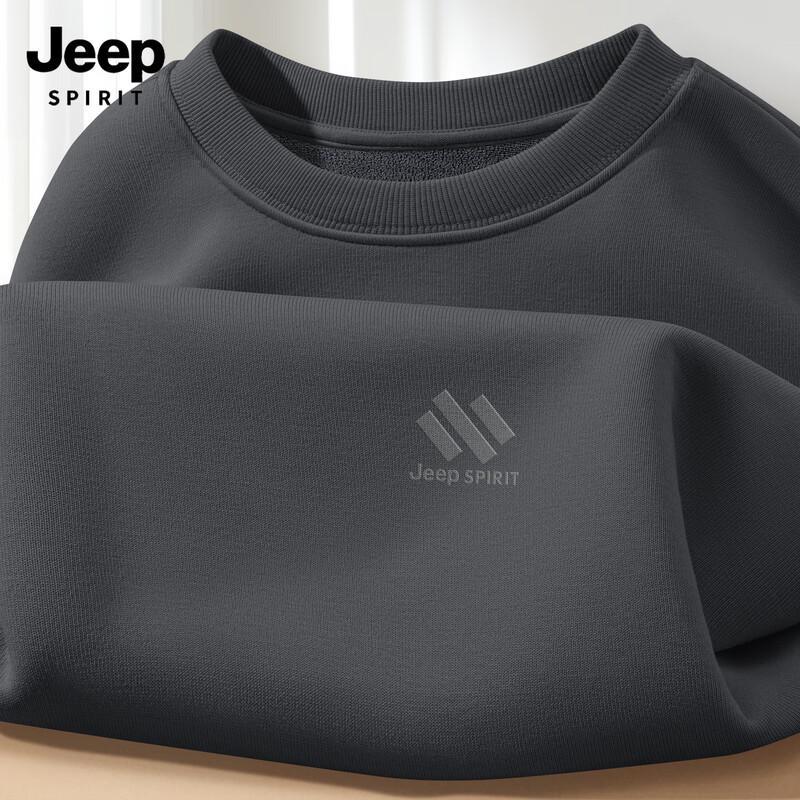 

JEEP SPIRIT Men s Fleece Lined Crewneck Sweatshirt XL
