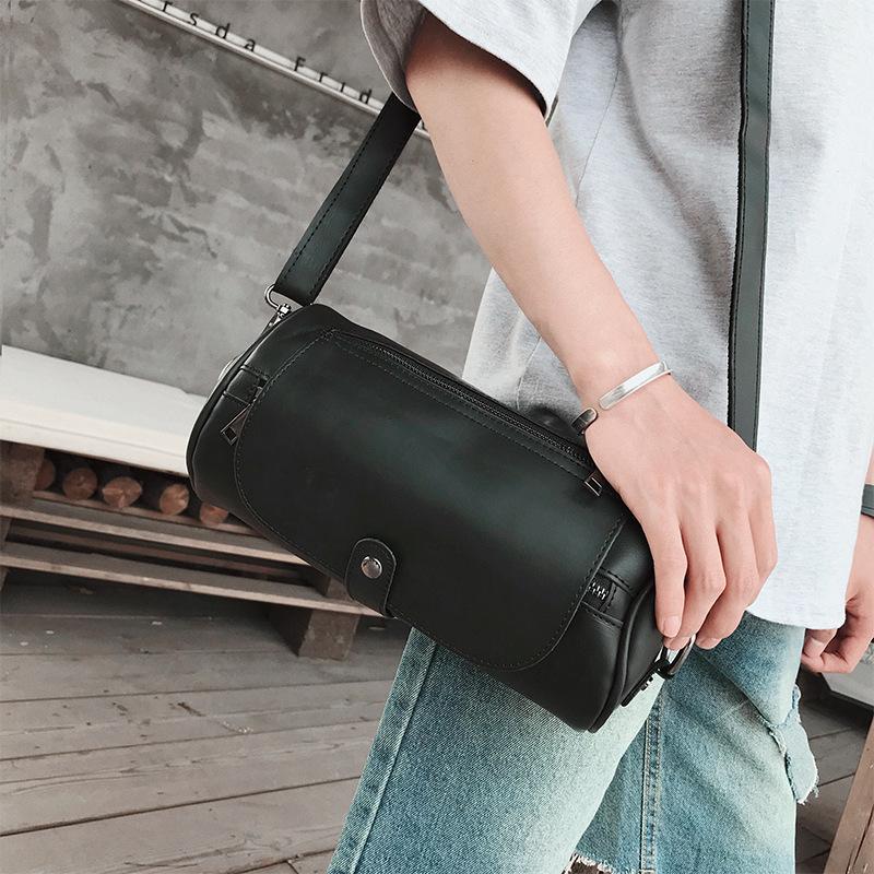

One Shoulder Messenger Bag, Small Cross Bag, Men S Women S Satchel, Breast Bag, Leather Bag, Small Bag, Personalized And Convenient Mobile Phone Bag. чорний