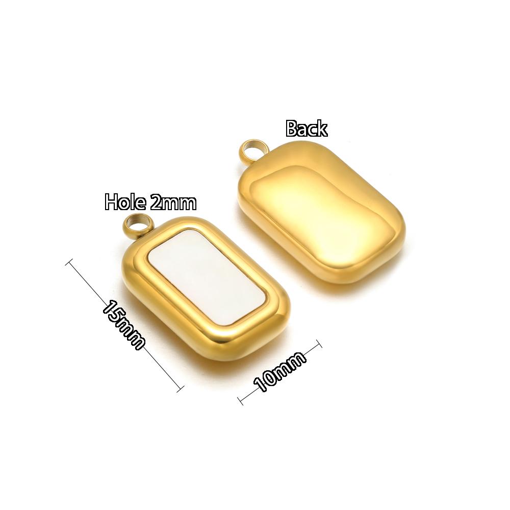 5pcs Stainless Steel Heart Shell Charms  Butterfly Pendants for DIY Jewelry Supplies Women Necklace Findings Earrings Making