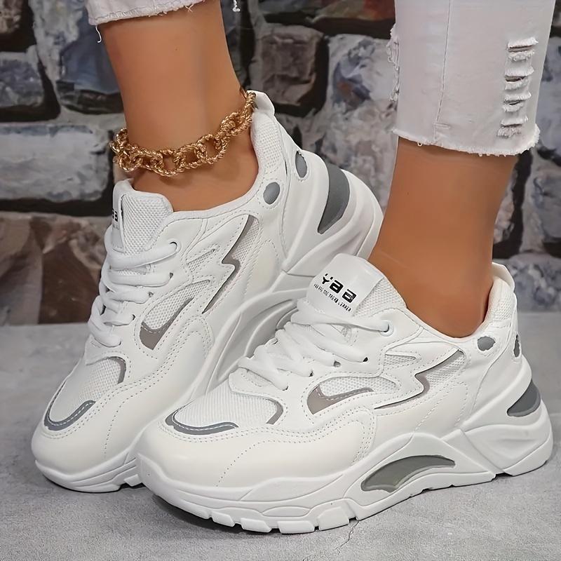 

Новые кроссовки в корейском стиле для девочек на осень — универсальная спортивная обувь на толстой подошве 35