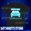 Nuova T-shirt Nera da Uomo Enterprise Rent a Car Divertente Taglia dalla S alla 5XL