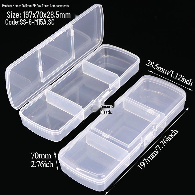 Makeup Cotton Swab Storage Box: Single/Double Compartment, Plastic PP Box for Lipstick and Remover Wipes