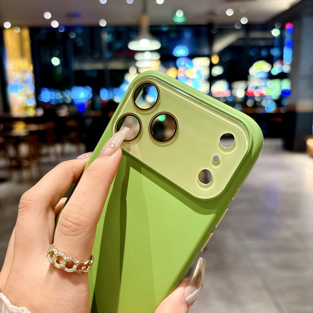 New Liquid Silicone Crystal Lens Film Case For iPhone 17 Air 16 15 14 13 12 11 Pro Max Plus Camera Protection Matte Soft Cover