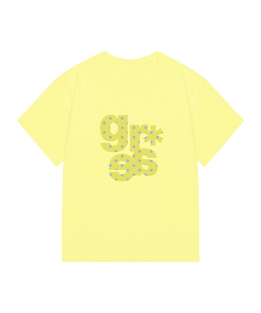 GRAVER [Woman]Grae-S Dot Slim Short Sleeve T-Shirt_Yellow