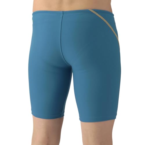 Arena Men's TOUGHSUIT Competition Swimsuit for Training, Size M, Durable Half-Leg Swimsuit for Practice and Training, AS6SWM08M