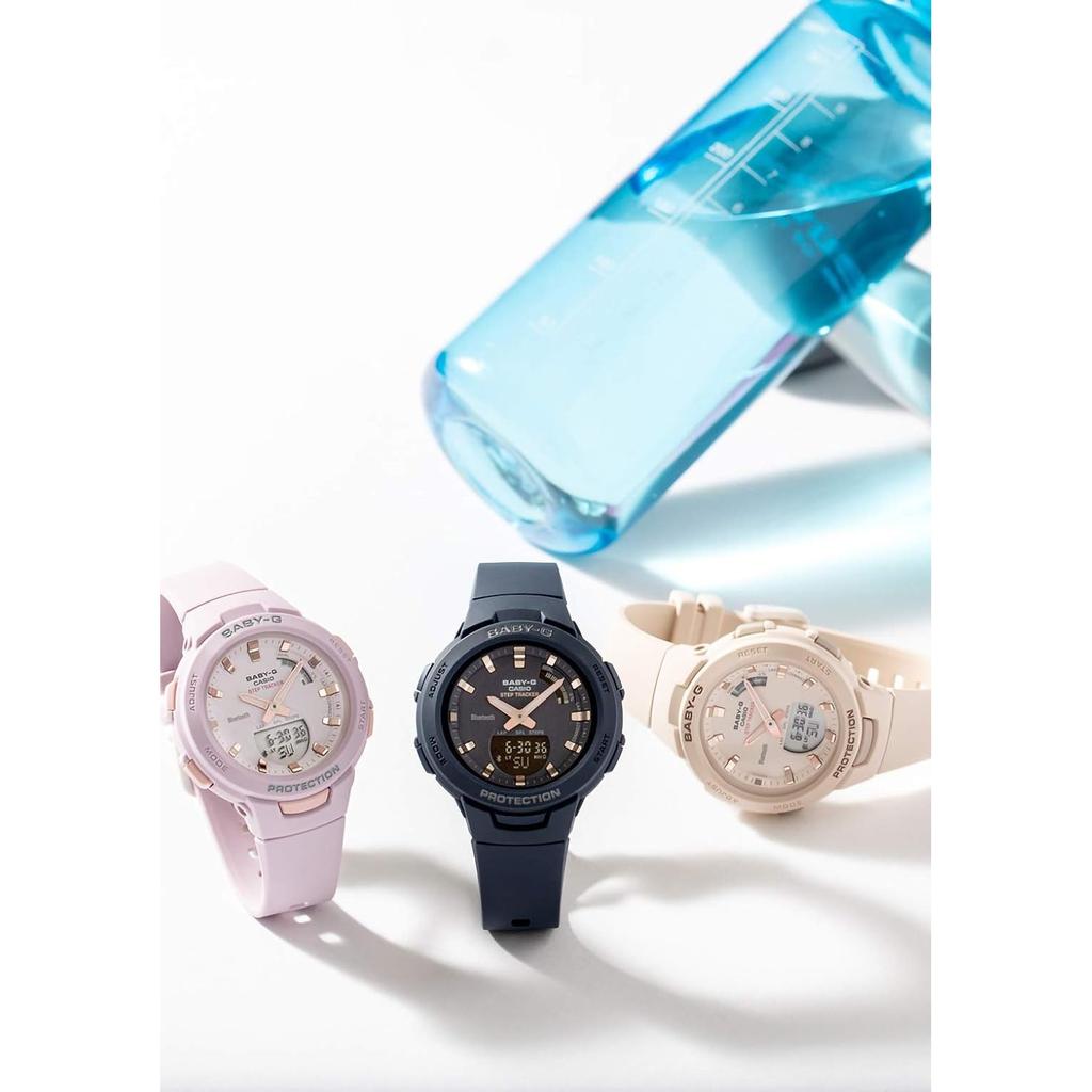 Watch FOR Step Beige [Casio] Baby-G SPORTS, Counting, Bluetooth, BSA-B100-4A1JF, Women's,